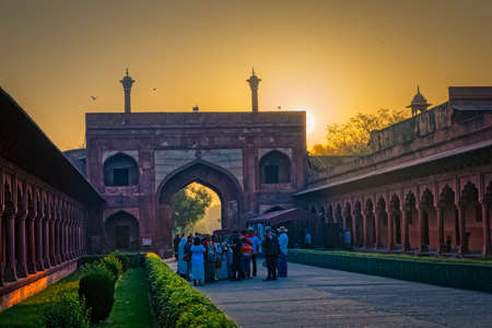 The Taj Mahal, Indiaのeditorial素材