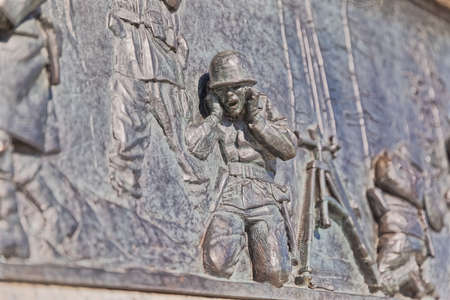 Relief Panel of World War II Memorial in Washington DCのeditorial素材