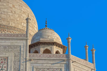The Famous Taj Mahal architectural detail, Indiaのeditorial素材