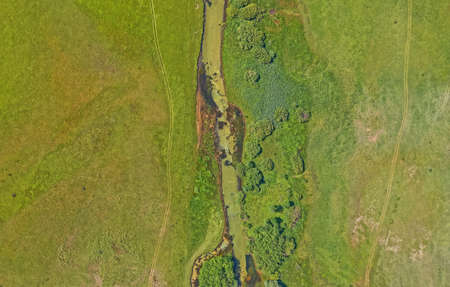 Stream of the river Cetina, Croatia. A beautiful landscape near Sinj, Croatia.の写真素材