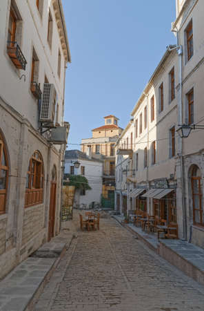 Gjirokaster peaceful atmosphere UNESCO World Heritage Albaniaのeditorial素材
