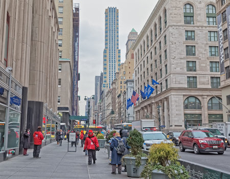 New York Manhattan Fifth Avenue winter time