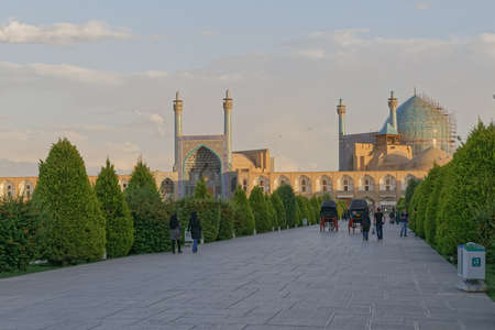 View at Shah mosque. at Isfahan Imam Squareのeditorial素材