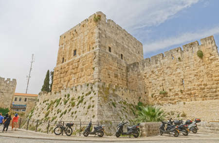 Tower of David in Jerusalemのeditorial素材