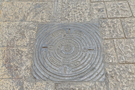 Typical manhole in Jerusalem