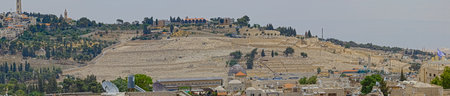 Mount of Olives panoramic view in Jerusalem