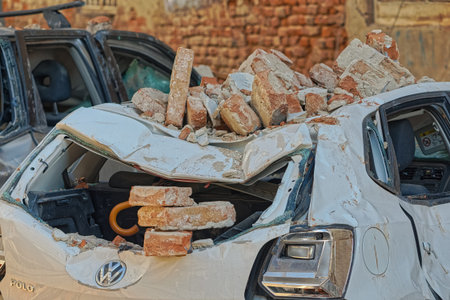 The aftermath of the earthquake that hit Zagreb