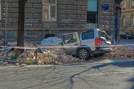 The aftermath of the earthquake that hit Zagreb