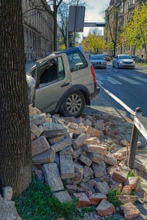 The aftermath of the earthquake that hit Zagreb