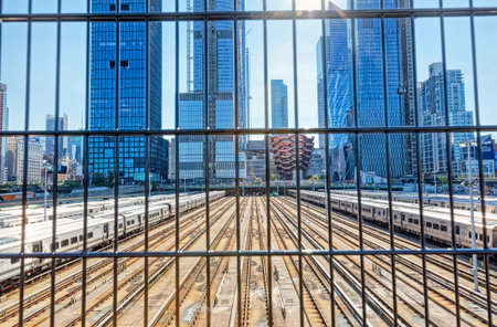 Hudson Yards Redevelopment Project in New Yorkのeditorial素材