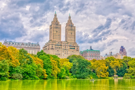 San Remo building view during the gloomy weather from the Central Park.