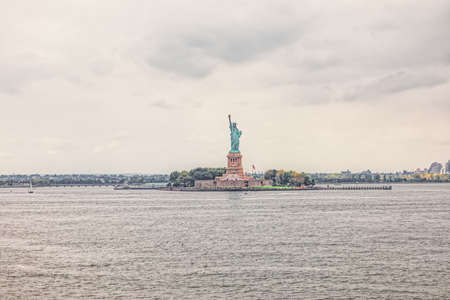 Statue of Liberty on Liberty Island, New Yorkの写真素材