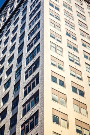 Residential building facade in New Yorkの写真素材