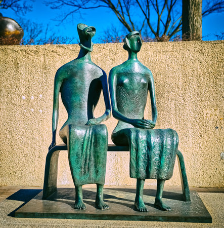 National Gallery of Art Sculpture public Garden Washington DCのeditorial素材