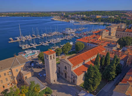 Pula panorama with Cathedral of the Assumptionのeditorial素材