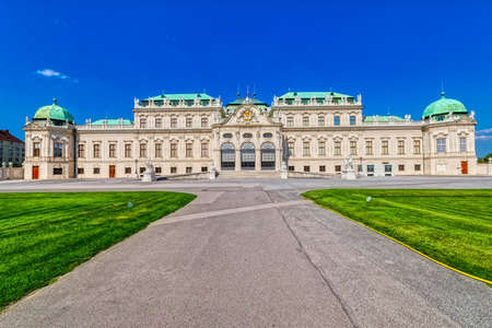 The Belvedere building complex in Vienna, Austriaのeditorial素材