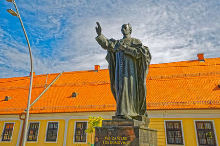 Josip Juraj Strossmayer statueのeditorial素材
