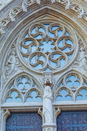 Budapest Matthias Church Gothic architectural detailsのeditorial素材