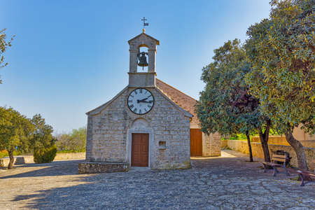Sali Saint Roko church at Dugi Otok Croatiaのeditorial素材