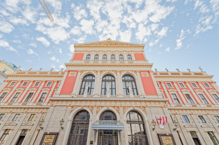 Palace Musik Verein neoclassical building in Vienna Austria