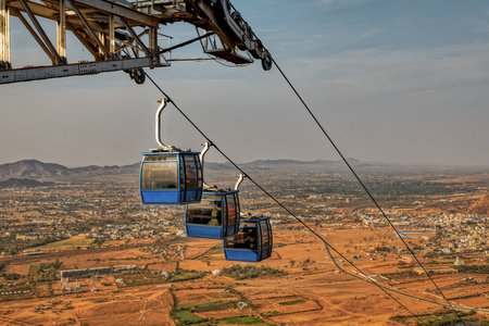 Pushkar ropeway Indiaのeditorial素材