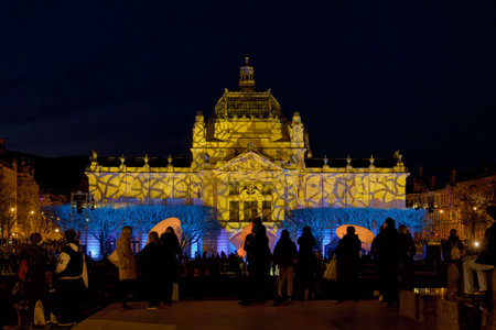Festival of lights in Zagreb Croatiaのeditorial素材