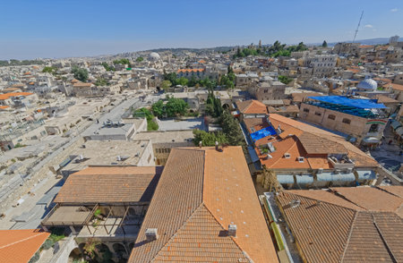 Panoramic view of the old city of Jerusalem
