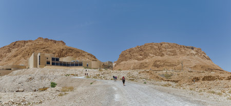 Masada National Park in southern Judean Desert in Israelのeditorial素材