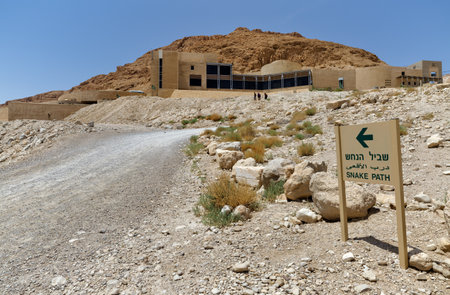 Masada National Park in southern Judean Desert in Israelのeditorial素材