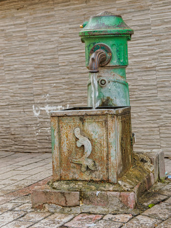 Prizren public fountain in Kosovoのeditorial素材