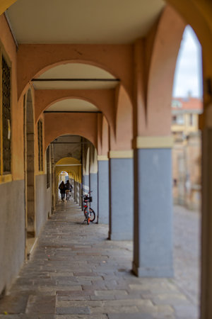 Archway Street in Padua Italyのeditorial素材
