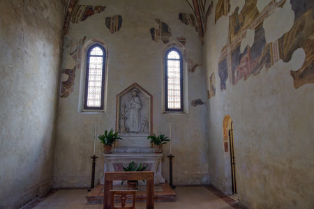 Church of Saints Philip and James interior in Padua Italyのeditorial素材