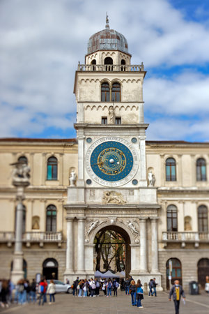 Piazza dei Signori in Padua Italyのeditorial素材