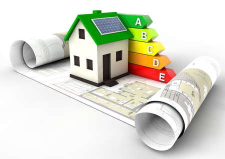 Energy Efficiency Rating Houseの写真素材