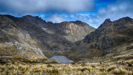 El Cajas National Park Nature Lakeの写真素材