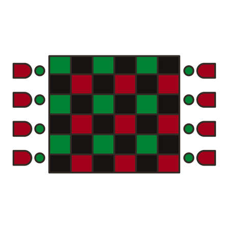 African mat - mkeka - clipart on white backgroundのイラスト素材