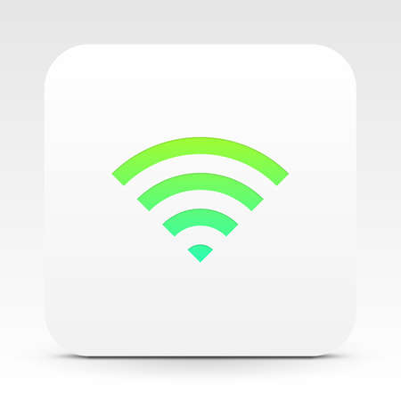 Wi-Fi symbol on white text box, eps 10 stock vector illustrationのイラスト素材