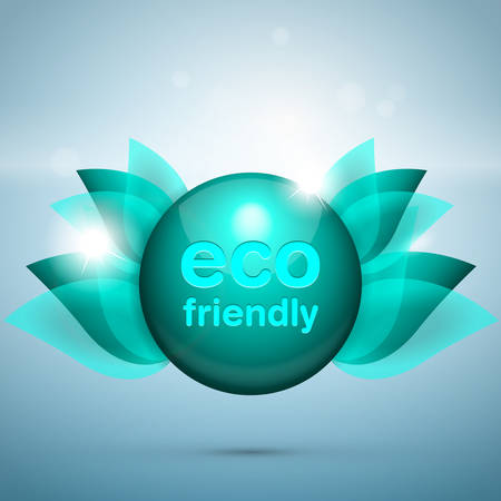 Eco friendly logoのイラスト素材
