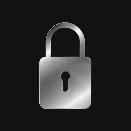 Metal icon - padlockのイラスト素材