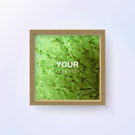 Realistic wooden frame design for your content vector EPS10のイラスト素材