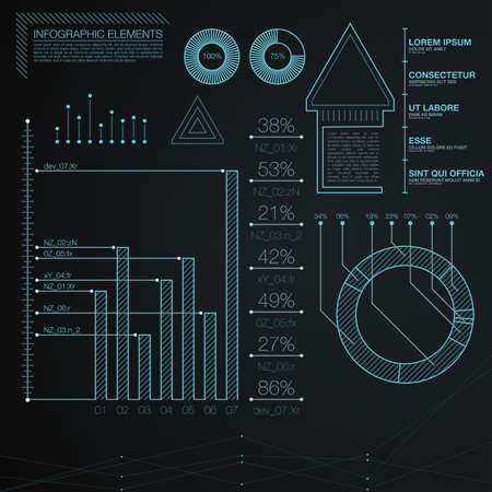 Set elements of infographics.のイラスト素材