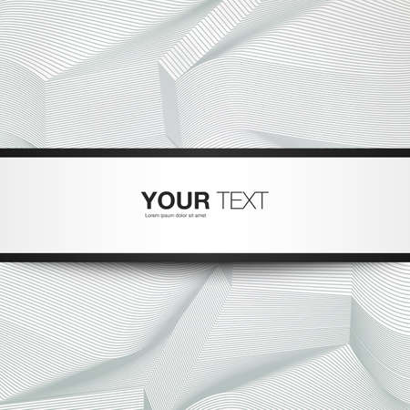 Text box design with detailed shadow and abstract background eps10.のイラスト素材