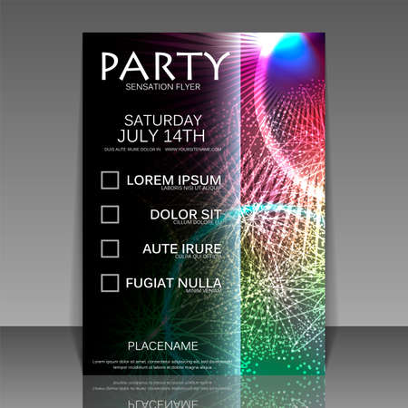 Party flyer designのイラスト素材