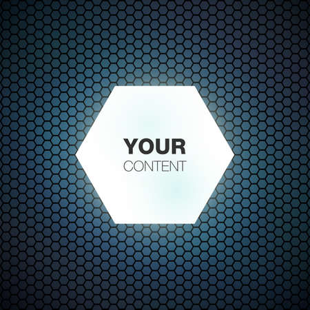 Beautiful hexagon vector frameのイラスト素材