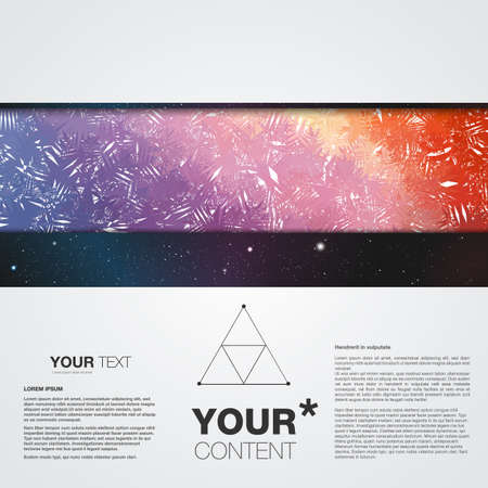 galaxy style website template for personal portfolioのイラスト素材