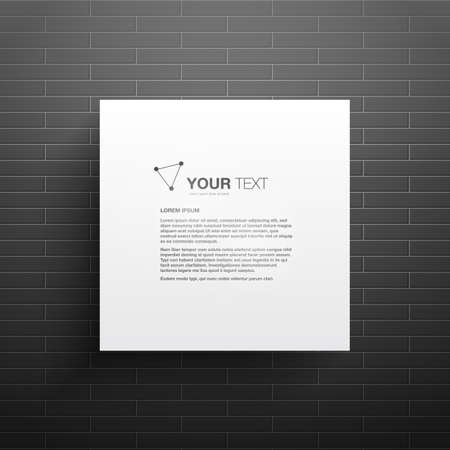 Text box with brick wall in the background EPS10のイラスト素材
