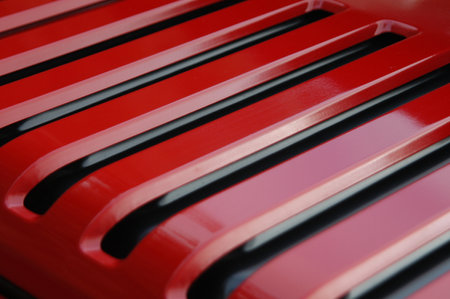 Fiat Bertone X1/9 classic red sports carのeditorial素材