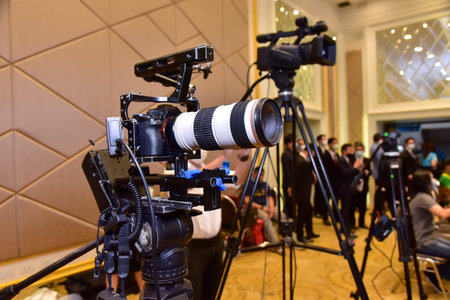 Professional video camera for seminar training 25 November 2020 Nonthaburi, Thailand