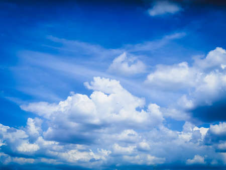clouds in the blue skyの写真素材
