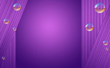Abstract linear background with pink purple gradient bubbles illustration for posters, cards, banners and presentationsの写真素材